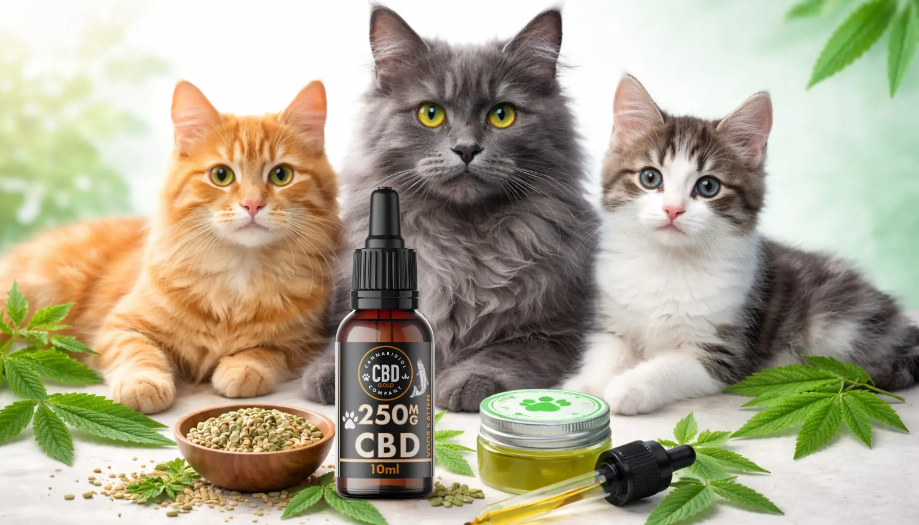 CBD olie Kat – 100% natuurlijke ondersteuning voor jouw kat